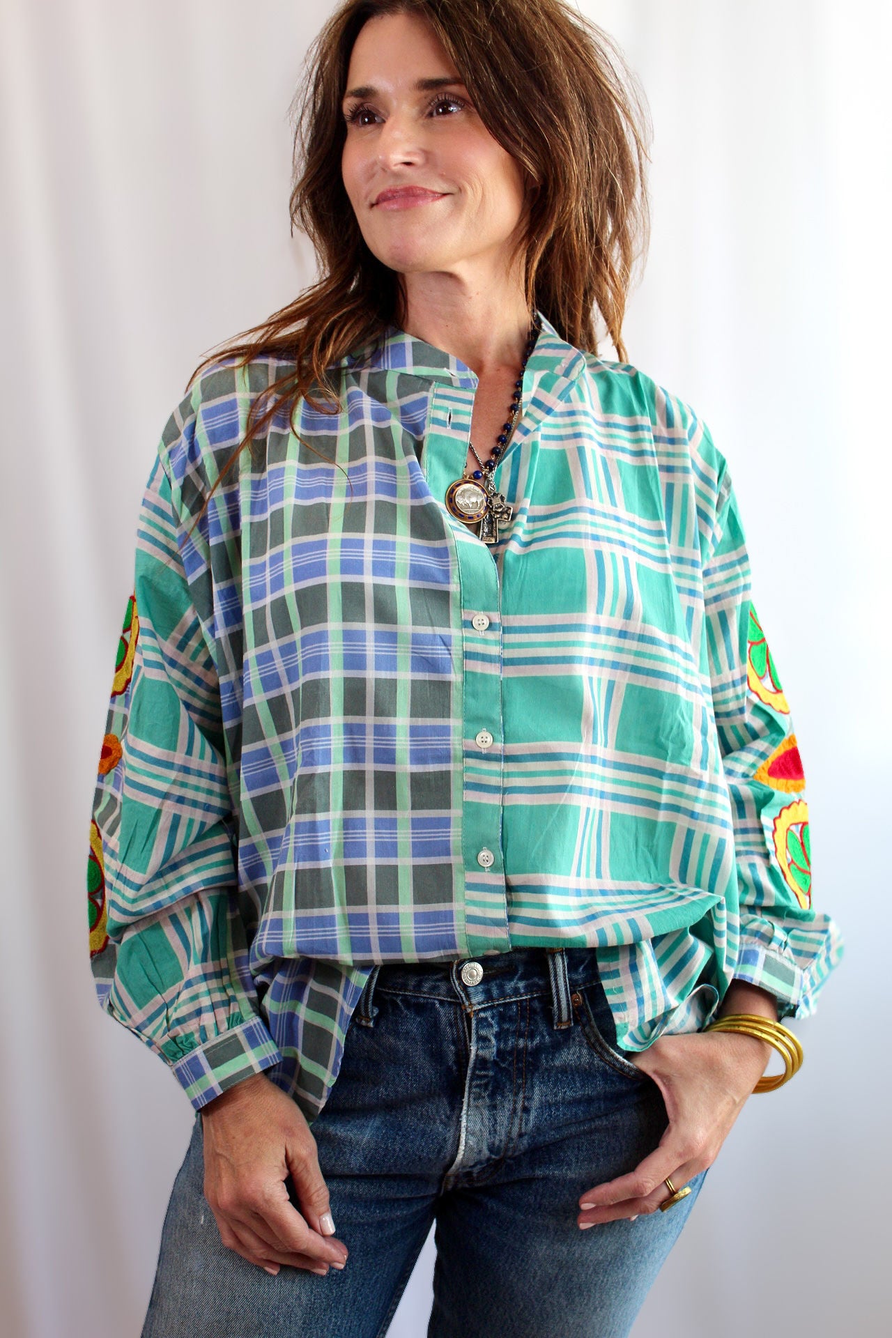 The Citrus Picnic Button-Up