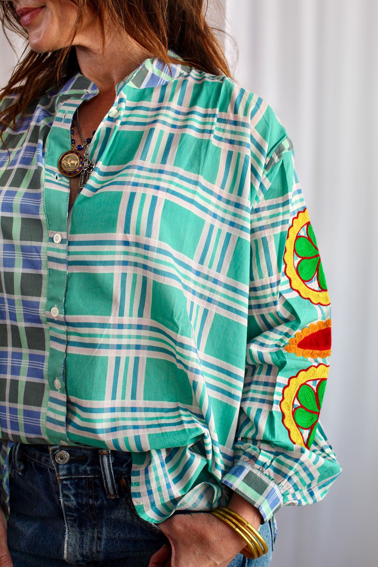 The Citrus Picnic Button-Up