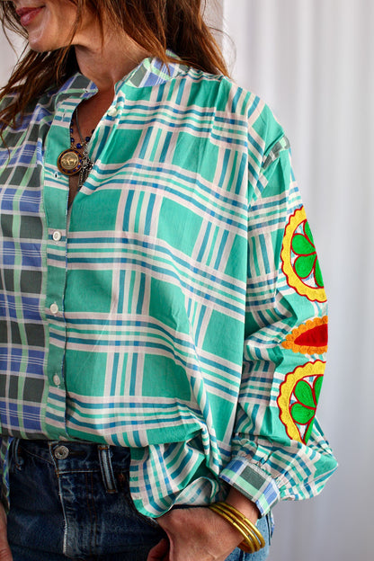 The Citrus Picnic Button-Up