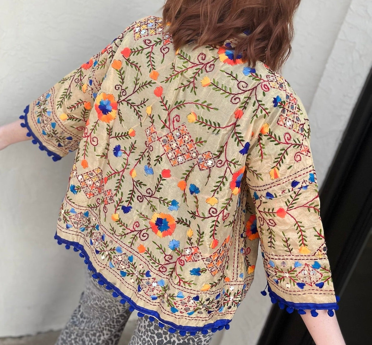 Navy Bloom Kimono