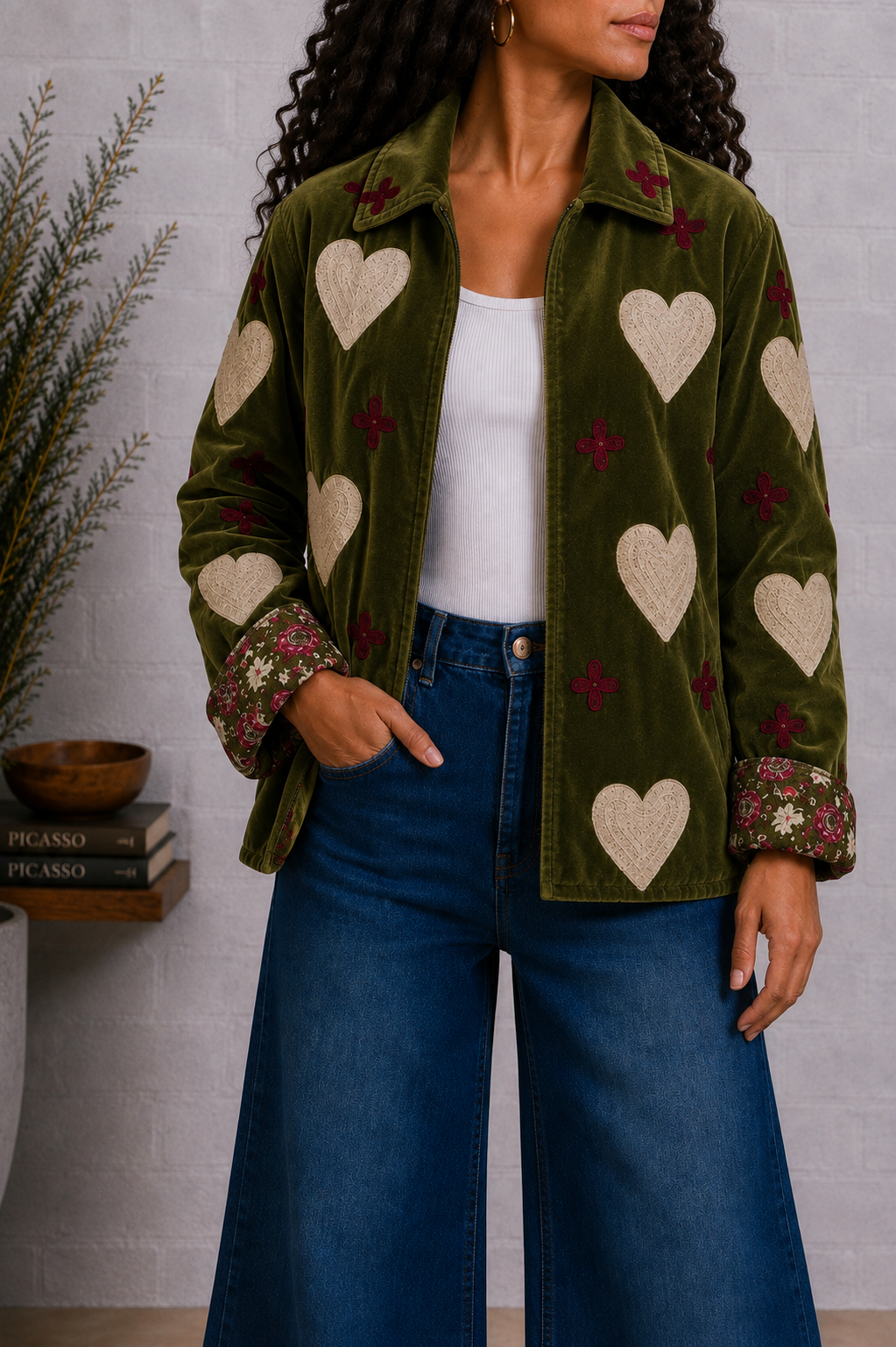 Bordeaux Clover Jacket