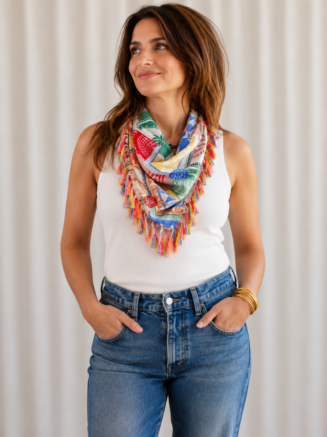 Festival Summer Fringe Scarf