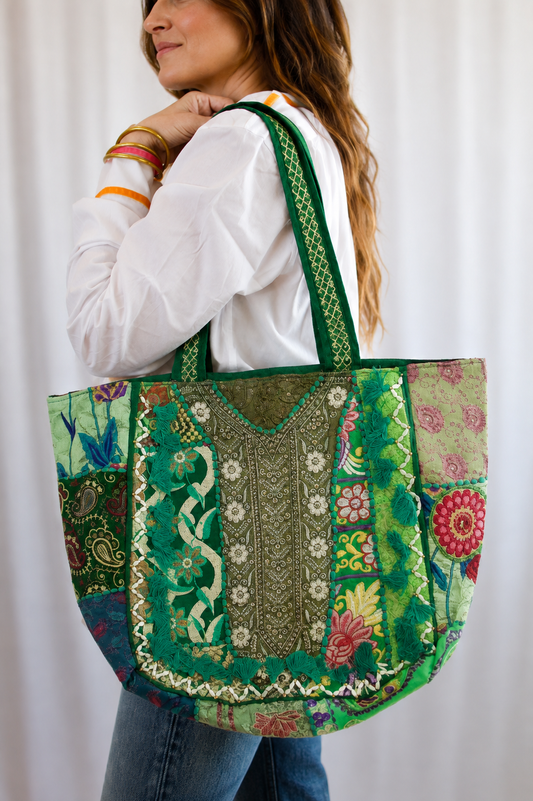 One-of-One Textile Bag : Emerald