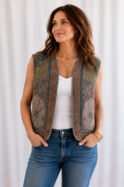 Drucilia Vest - Grey