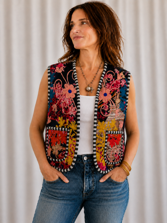 Jasmine Embroidered Vest
