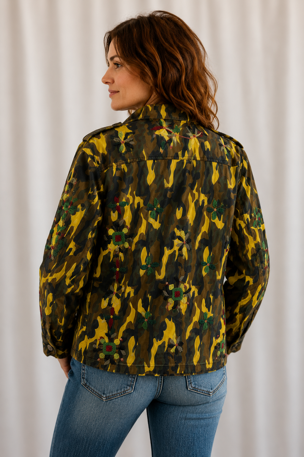 Stone Chic Embroidered Field Shacket