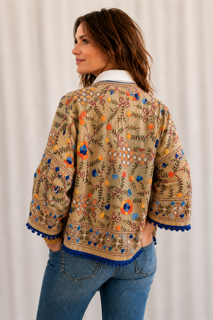 Navy Bloom Kimono