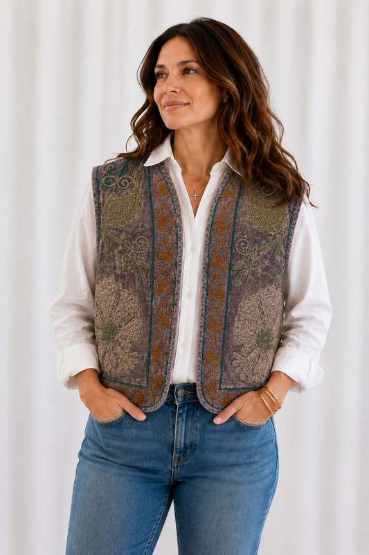 Drucilia Vest - Grey