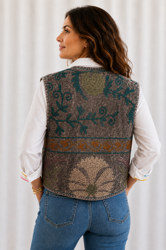 Drucilia Vest - Grey