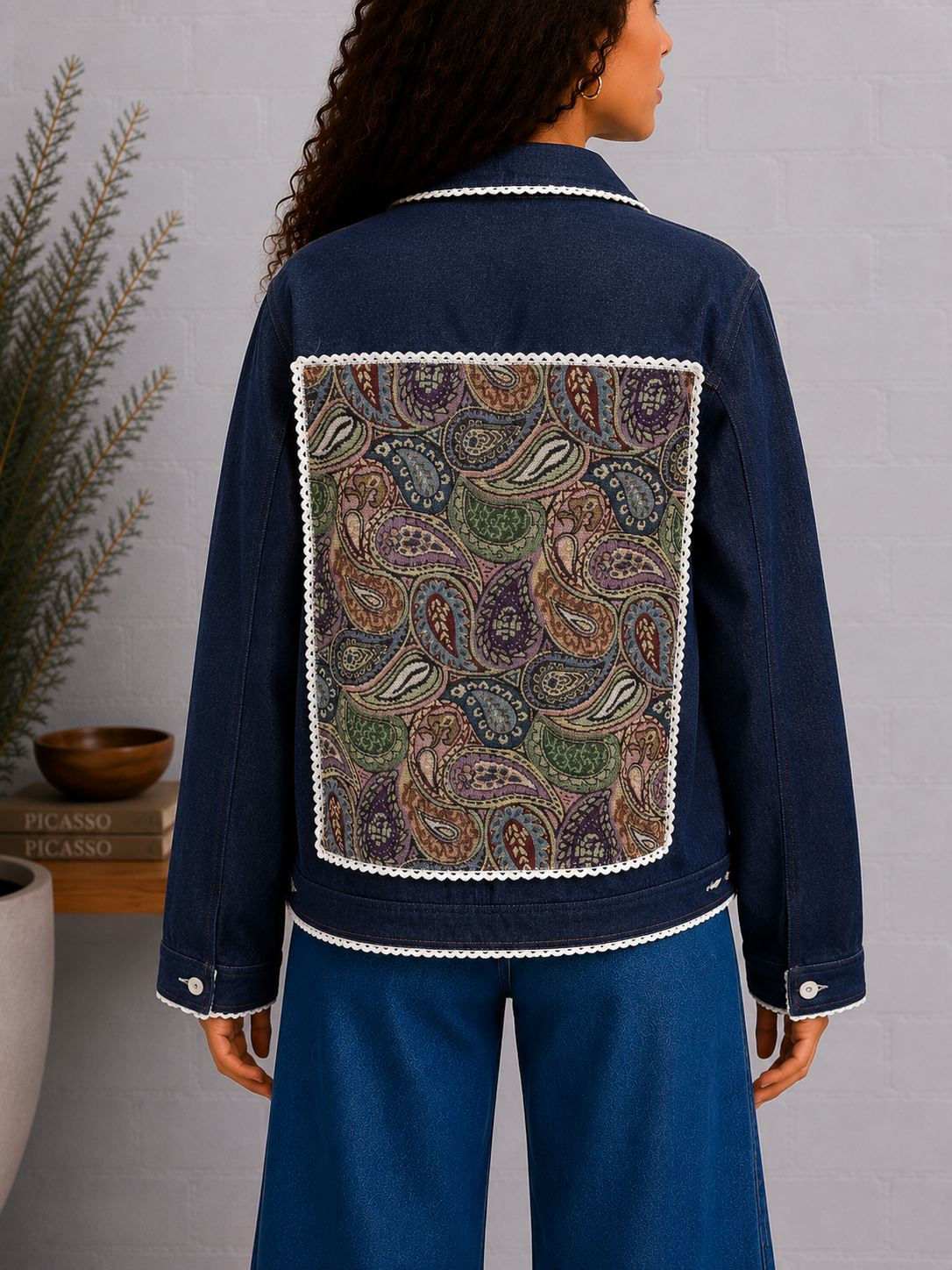 Paisley Denim Jacket