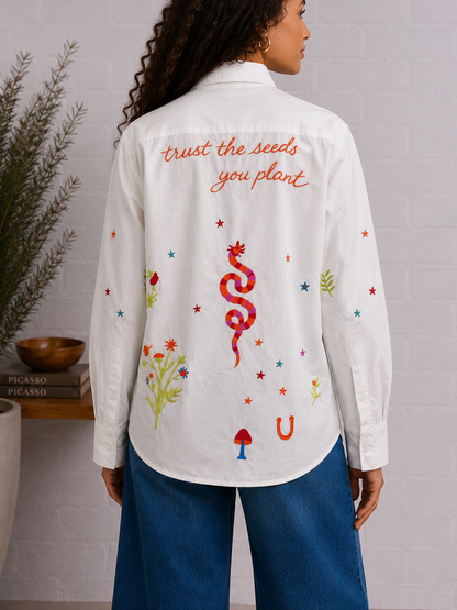 Plant The Seed Button Up