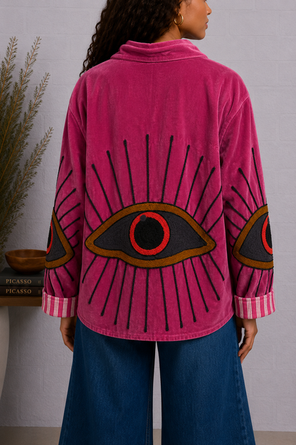 Mystic Gaze Velvet Jacket