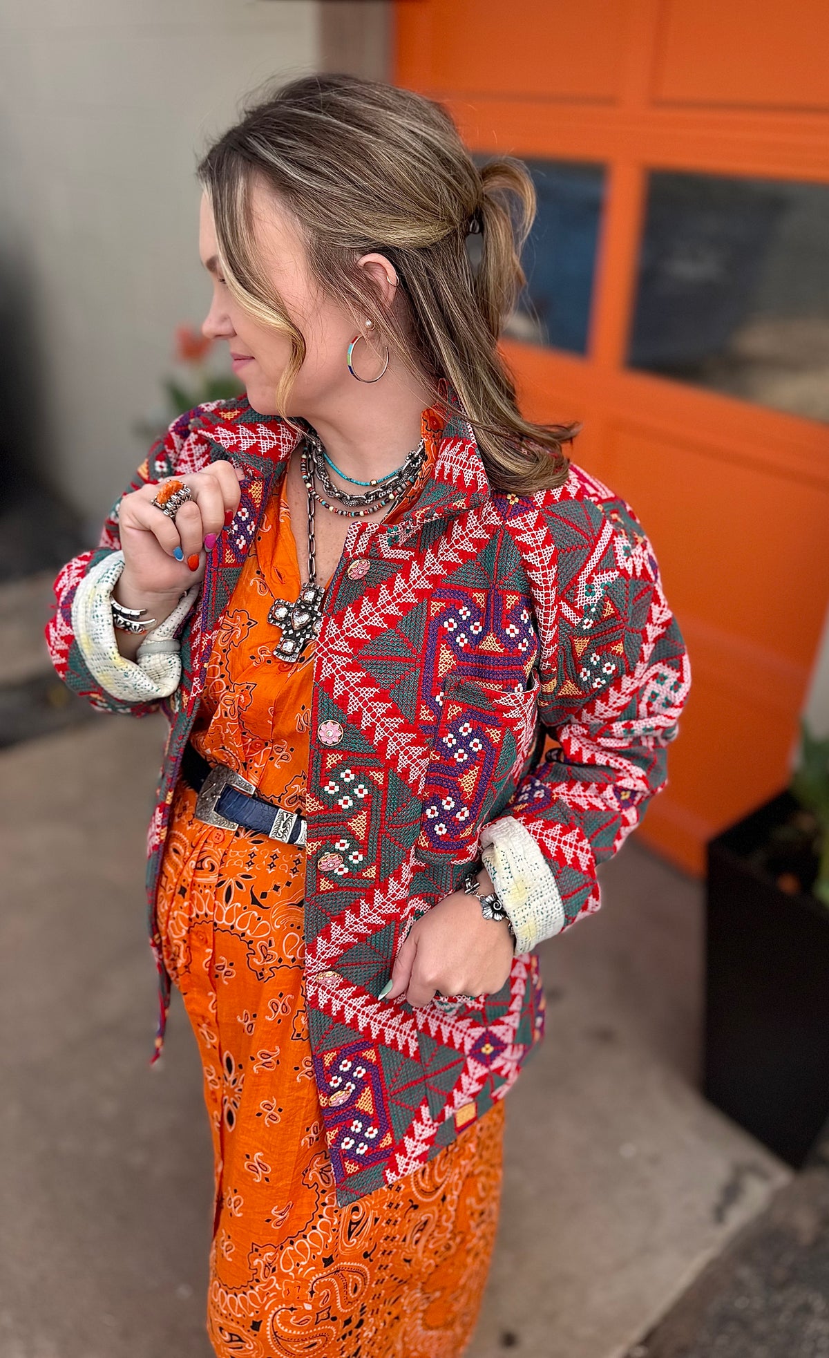 The Red Dirt Cross-Stitch Jacket