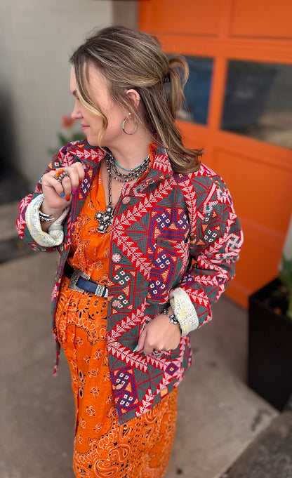 The Red Dirt Cross-Stitch Jacket