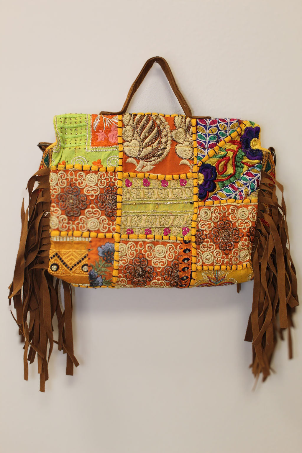 Desert Bloom Fringe Purse : Yellow