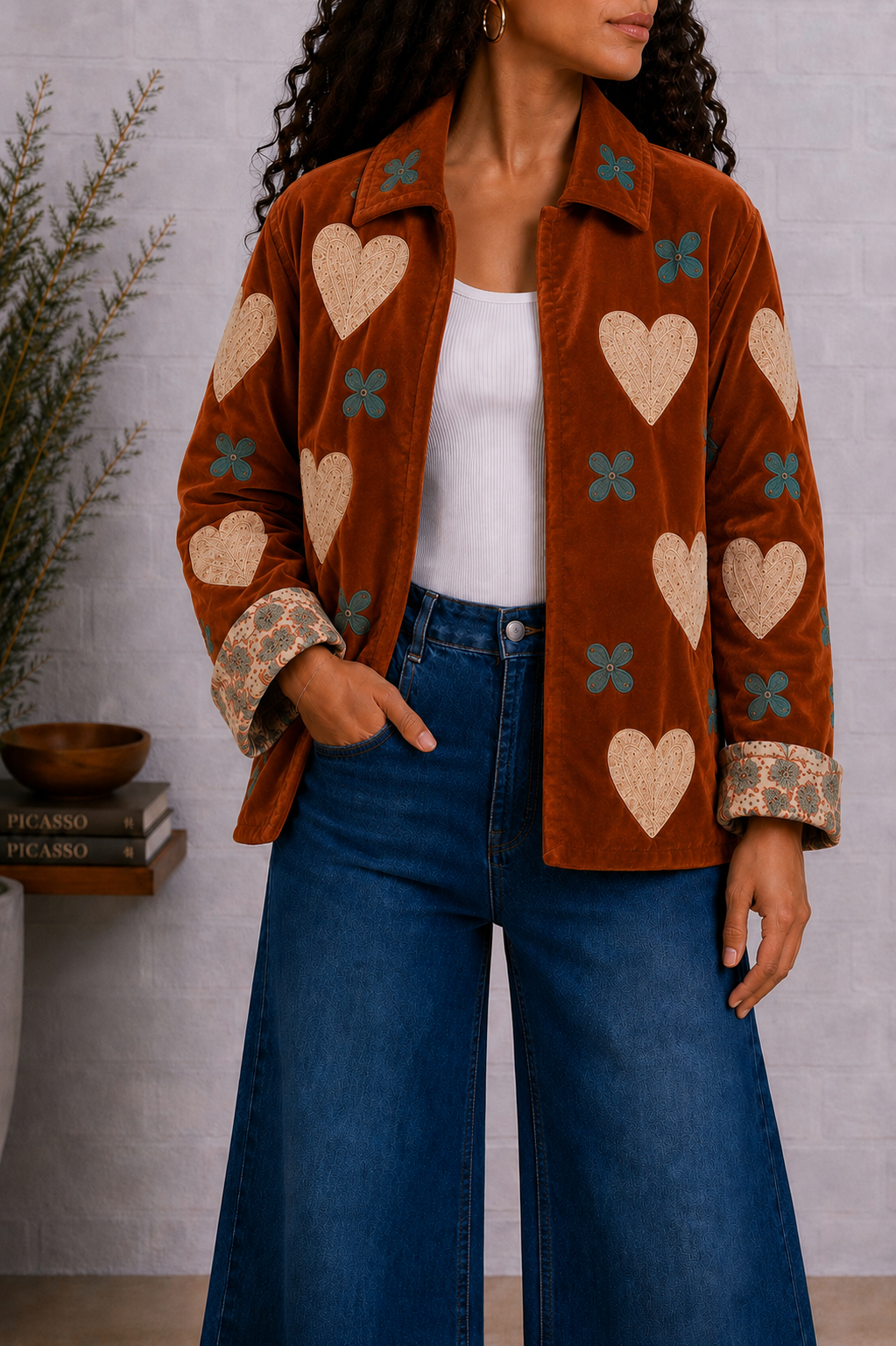 Canyon Bloom Velvet Jacket