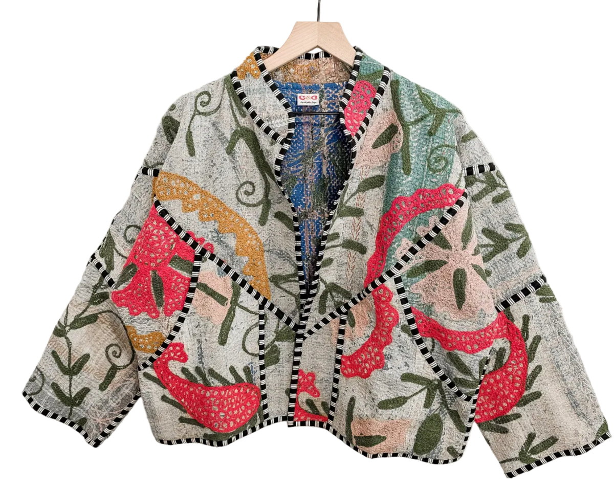 Sagebrush Kantha Patchwork Jacket
