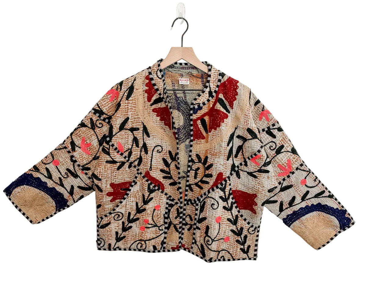 Saddle Vine Kantha Jacket