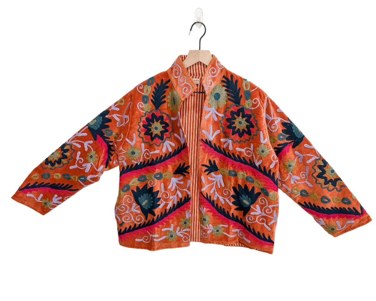 Tangerine Firebird Velvet Jacket