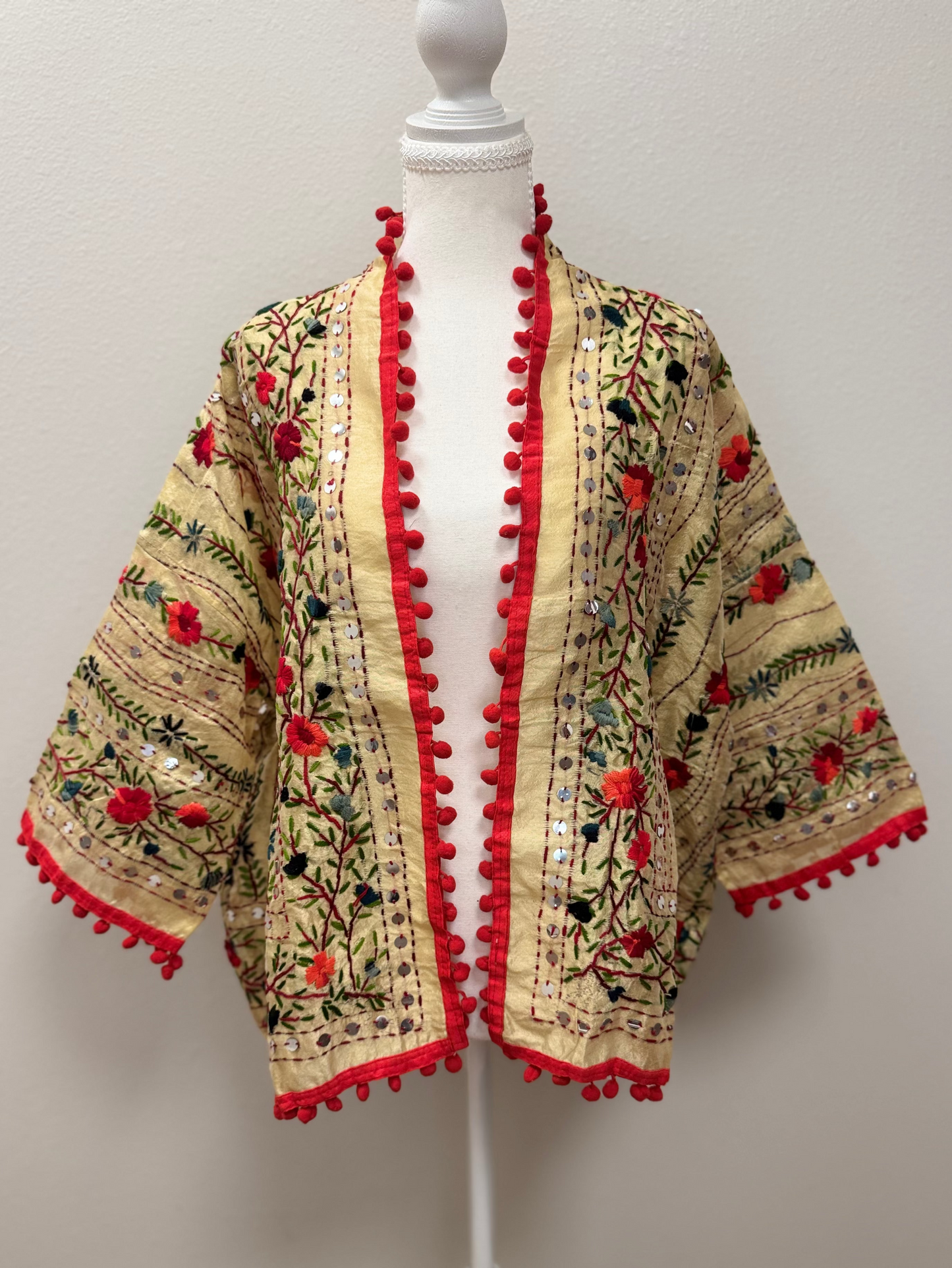 Red Bloom Kimono