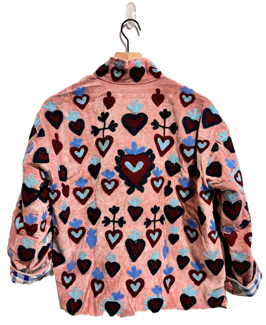 Sacred Heart Velvet Jacket