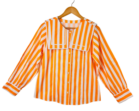 Sunset Stripe Button-Up