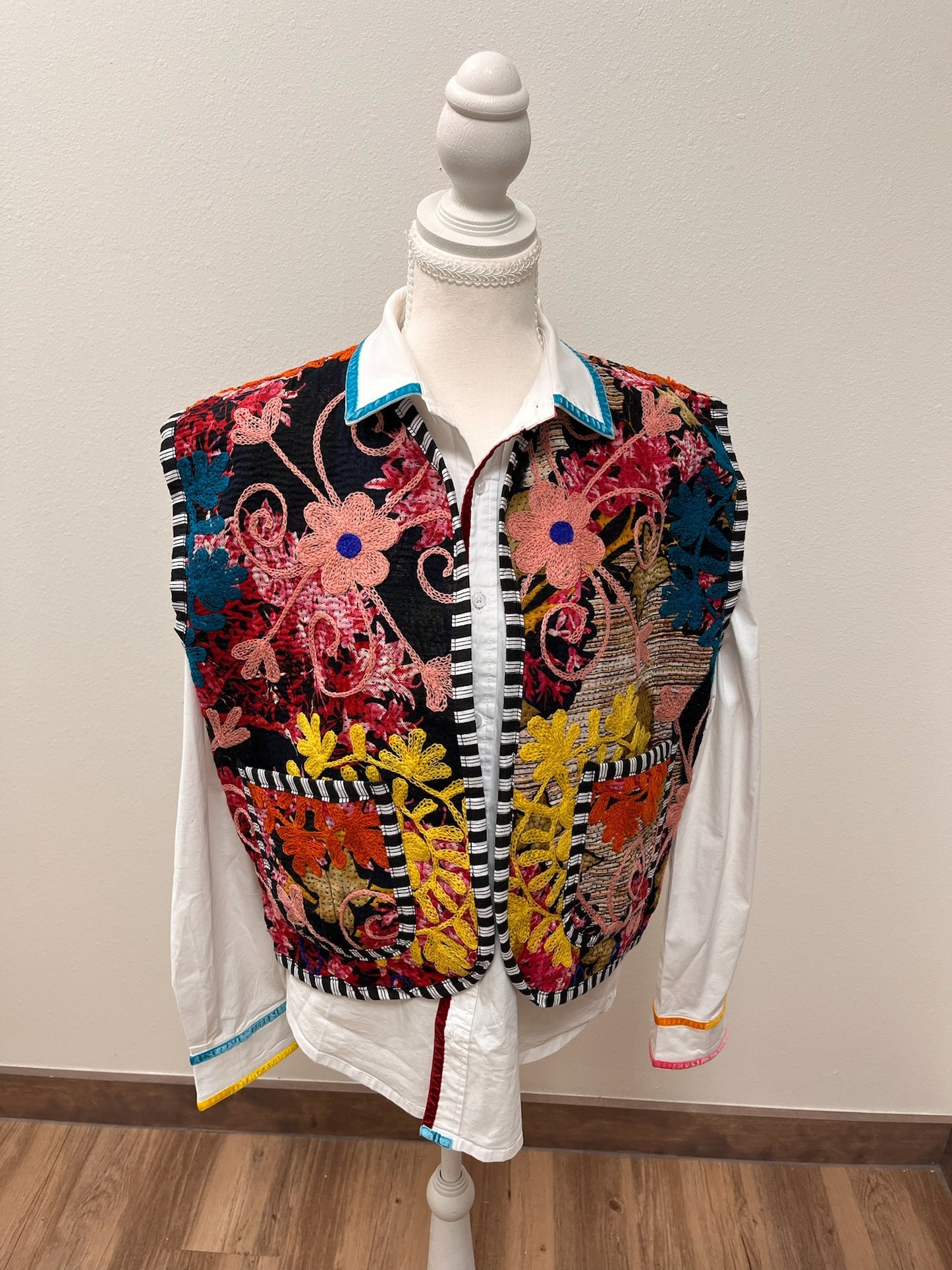 Vienna Embroidered Reversible Vest