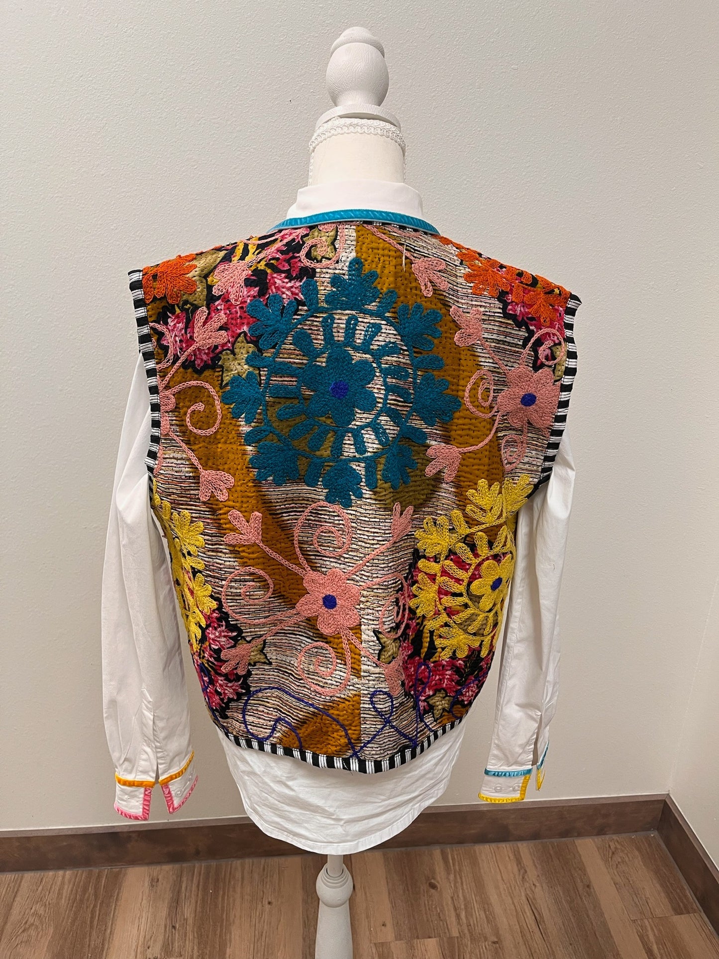 Vienna Embroidered Reversible Vest