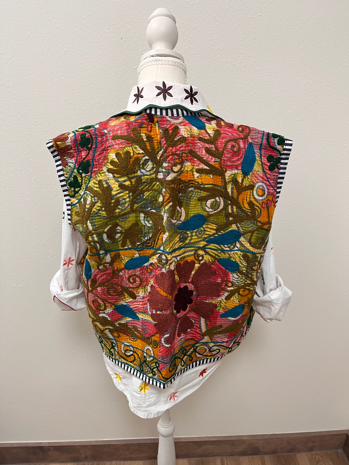 Verona Embroidered Reversible Vest