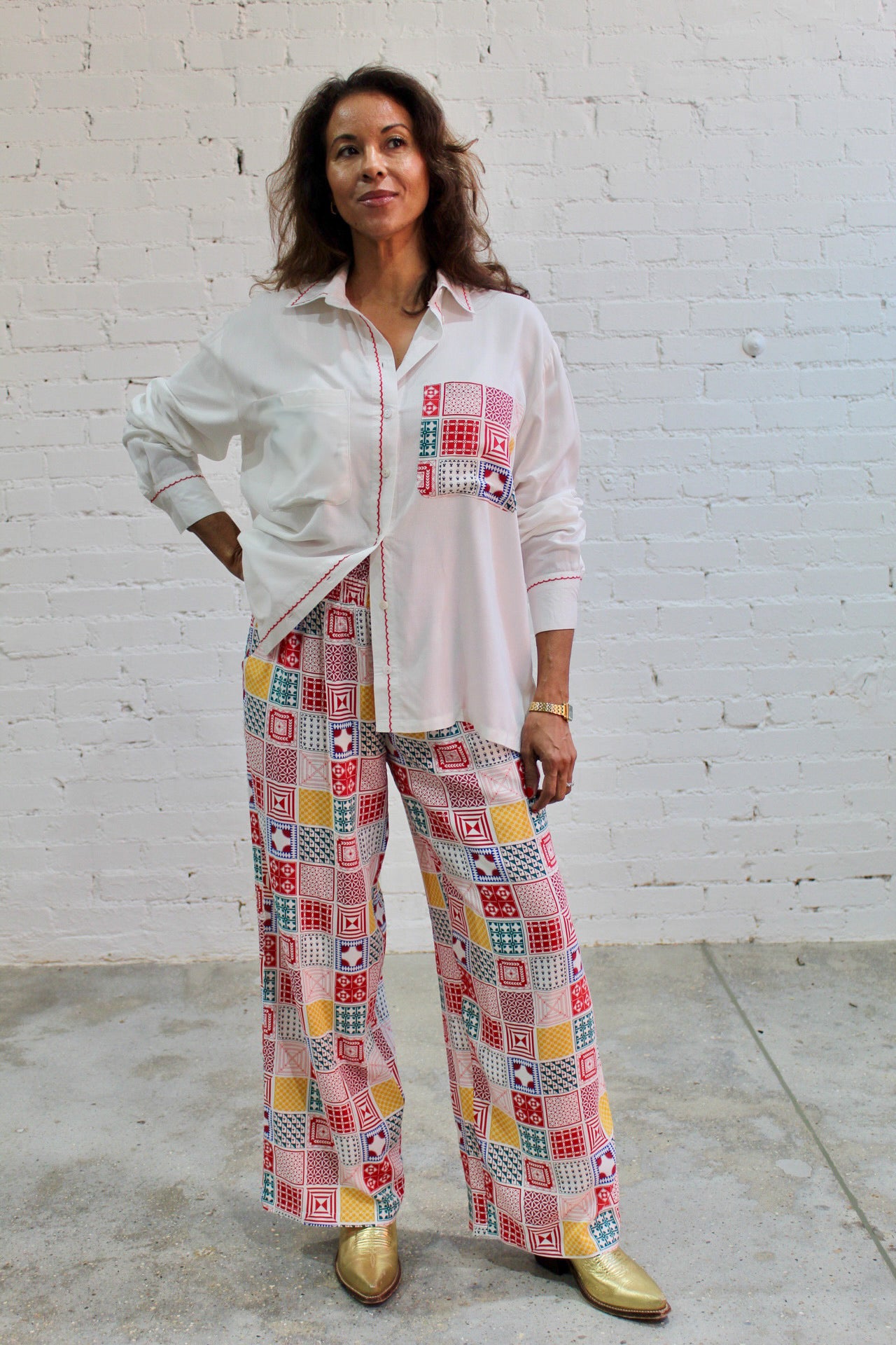 Patchwork Set (Shirt + Pant)