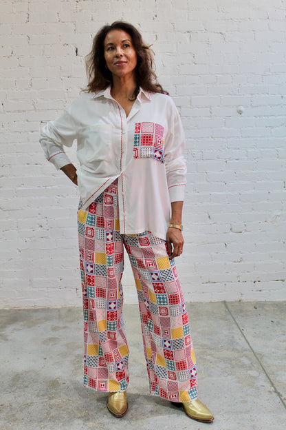 Patchwork Set (Shirt + Pant)