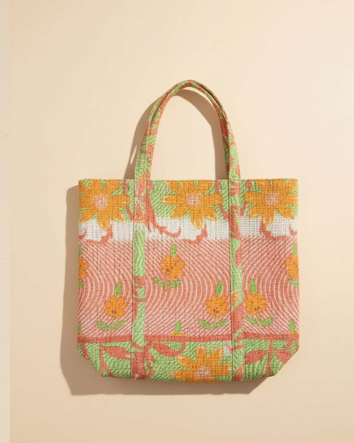 Embroidered Everyday Tote : Orange