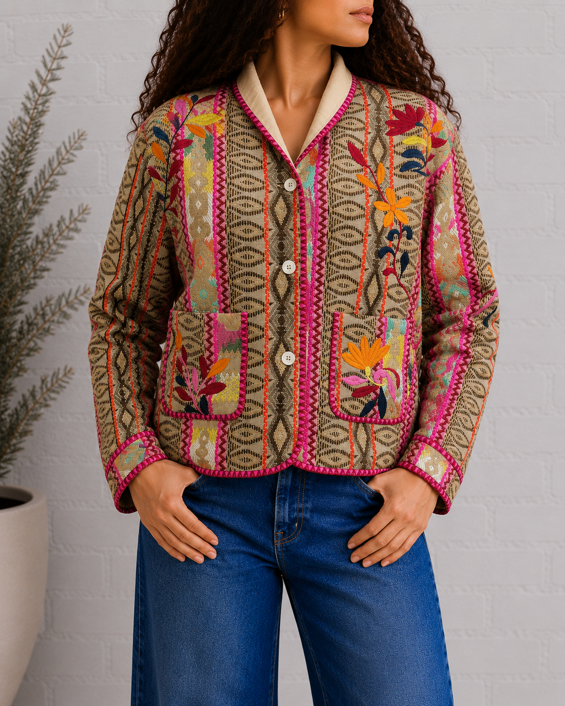Desert Bloom Jacquard Jacket