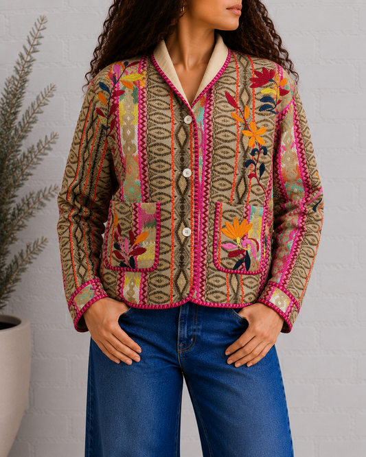 Desert Bloom Jacquard Jacket