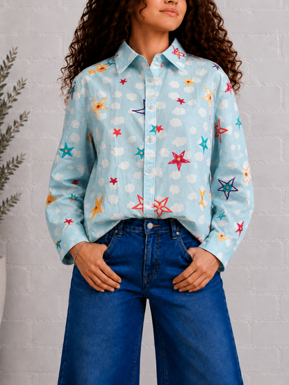 Starlight Heirloom Button-Up