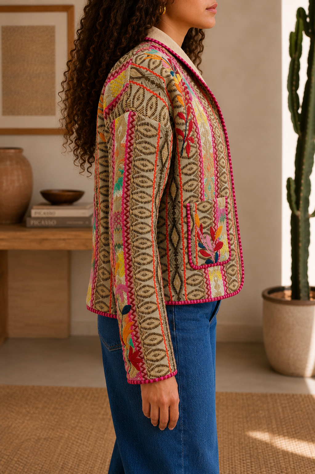 Desert Bloom Jacquard Jacket