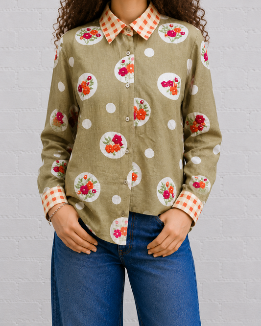 Garden Party Button-Up