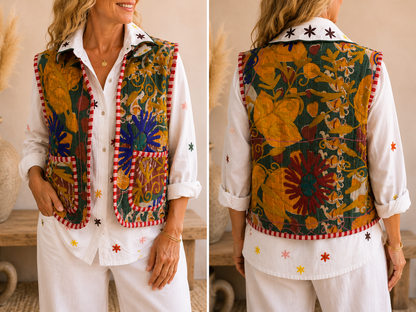Golden Hour Embroidered Vest