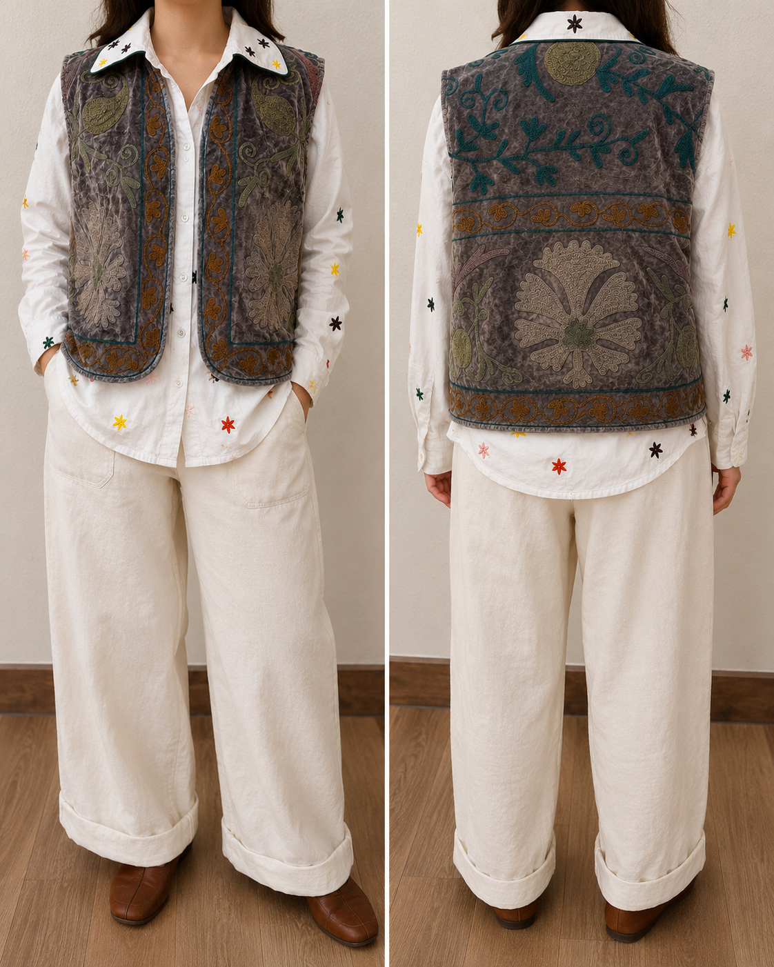 Drucilia Vest - Grey
