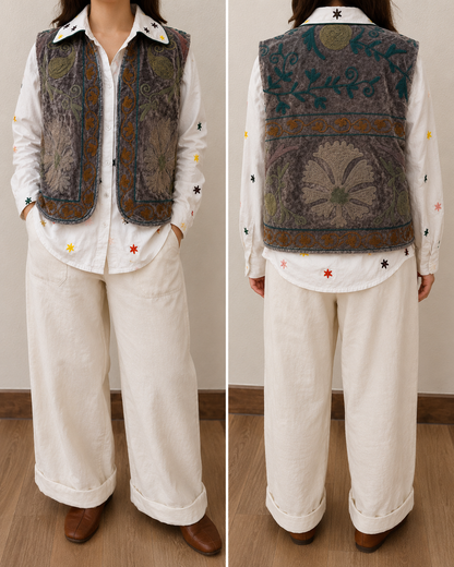 Drucilia Vest - Grey
