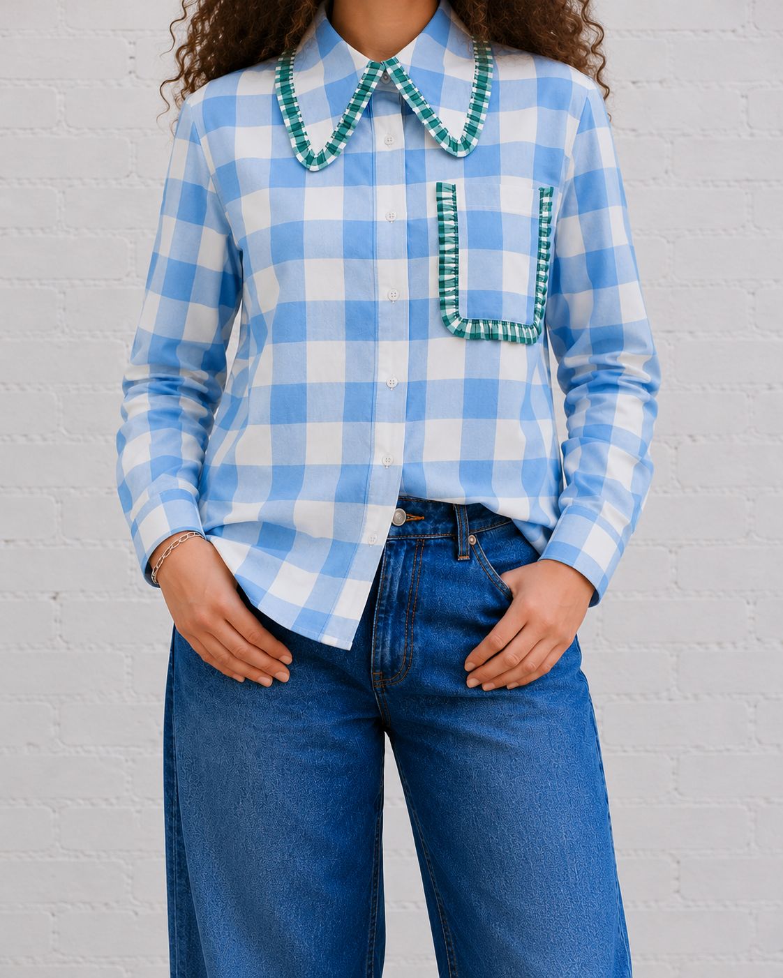 Bluebell Picnic Button-Up
